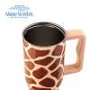 Obrázok pre Termohrnček 900ml so slamkou GIRAFFE