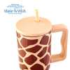 Obrázok pre Termohrnček 900ml so slamkou GIRAFFE